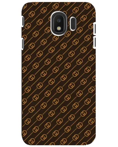 Чехол для Samsung Galaxy J4 2018 (SM-J400F) с картинкой «Gucci — золотые диагонали»
