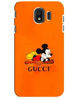 Чехол для Samsung Galaxy J4 2018 (SM-J400F) с картинкой «Микки Маус Gucci — оранж»