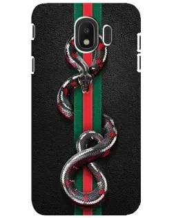Чехол для Samsung Galaxy J4 2018 (SM-J400F) с картинкой «Gucci — змея на полосе»
