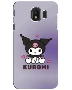Чехол для Samsung Galaxy J4 2018 (SM-J400F) с картинкой «Kuromi — фиолетовый арт»
