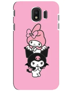 Чехол для Samsung Galaxy J4 2018 (SM-J400F) с картинкой «My Melody и Kuromi»