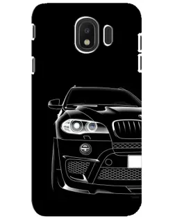 Чехол для Samsung Galaxy J4 2018 (SM-J400F) с картинкой «Темный силуэт BMW»