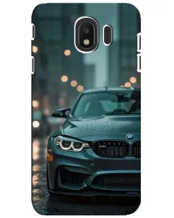Чехол для Samsung Galaxy J4 2018 (SM-J400F) с картинкой «BMW в огнях города»