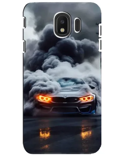 Чехол для Samsung Galaxy J4 2018 (SM-J400F) с картинкой «BMW в дыму»