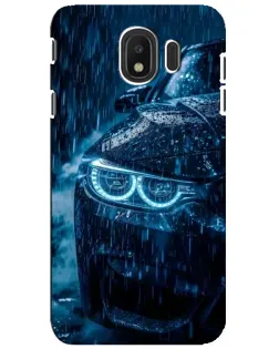 Чехол для Samsung Galaxy J4 2018 (SM-J400F) с картинкой «BMW под дождем»