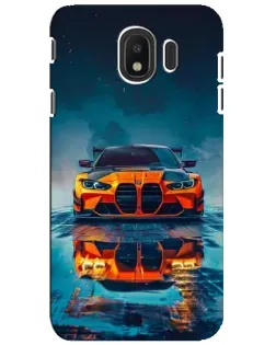 Чехол для Samsung Galaxy J4 2018 (SM-J400F) с картинкой «BMW — золотая эмблема»