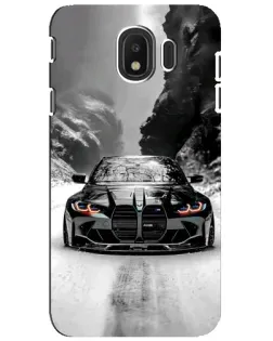 Чехол для Samsung Galaxy J4 2018 (SM-J400F) с картинкой «BMW — акварельный дрифт»