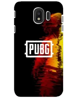 Чехол для Samsung Galaxy J4 2018 (SM-J400F) с картинкой «Яркий логотип PUBG»