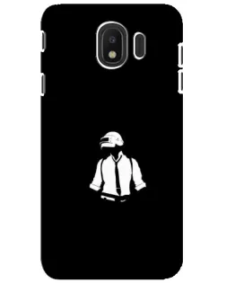 Чехол для Samsung Galaxy J4 2018 (SM-J400F) с картинкой «PUBG — белый шлем»
