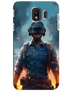 Чехол для Samsung Galaxy J4 2018 (SM-J400F) с картинкой «PUBG — реалистичный герой»