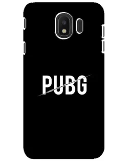 Чехол для Samsung Galaxy J4 2018 (SM-J400F) с картинкой «PUBG — белый логотип»