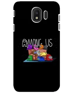 Чехол для Samsung Galaxy J4 2018 (SM-J400F) с картинкой «Логотип Among Us»