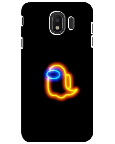 Чехол для Samsung Galaxy J4 2018 (SM-J400F) с картинкой «Among Us неоновое сияние»