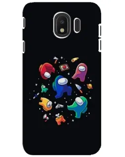Чехол для Samsung Galaxy J4 2018 (SM-J400F) с картинкой «Among Us космос»