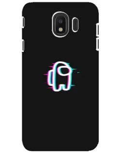 Чехол для Samsung Galaxy J4 2018 (SM-J400F) с картинкой «Among Us неон»