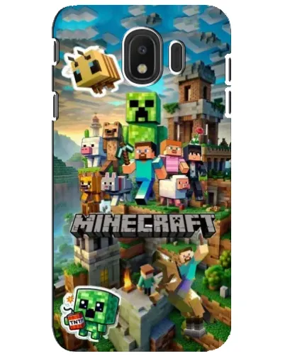 Чехол для Samsung Galaxy J4 2018 (SM-J400F) с картинкой «Замок Minecraft»