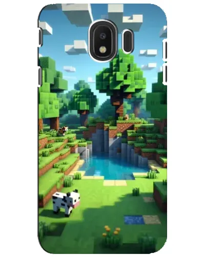 Чехол для Samsung Galaxy J4 2018 (SM-J400F) с картинкой «Minecraft летний день»