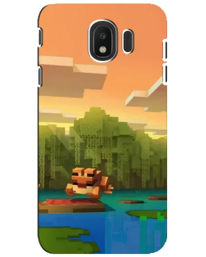 Чехол для Samsung Galaxy J4 2018 (SM-J400F) с картинкой «Майнкрафт закат солнца»