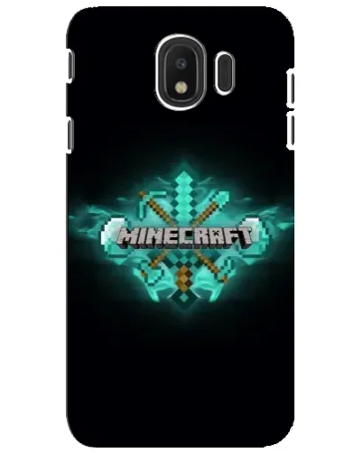 Чехол для Samsung Galaxy J4 2018 (SM-J400F) с картинкой «Minecraft Diamond лого»