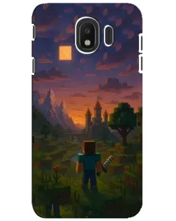 Чехол для Samsung Galaxy J4 2018 (SM-J400F) с картинкой «Стив у башни»