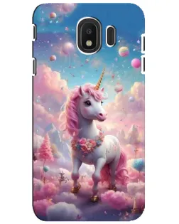 Чехол для Samsung Galaxy J4 2018 (SM-J400F) с картинкой «Единорог среди облаков»