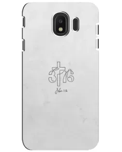 Чехол для Samsung Galaxy J4 2018 (SM-J400F) с картинкой «Иоанна 3:16 Крест» Чехол для Samsung Galaxy J4 2018 (SM-J400F) с картинкой «Иоанна 3:16 Крест»