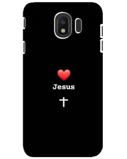 Чехол для Samsung Galaxy J4 2018 (SM-J400F) с картинкой «Сердце - Jesus» Чехол для Samsung Galaxy J4 2018 (SM-J400F) с картинкой «Сердце - Jesus»
