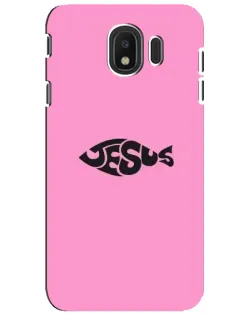 Чехол для Samsung Galaxy J4 2018 (SM-J400F) с картинкой «Розовый символ  Jesus»