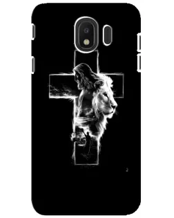 Чехол для Samsung Galaxy J4 2018 (SM-J400F) с картинкой «Сияющий крест Jesus»