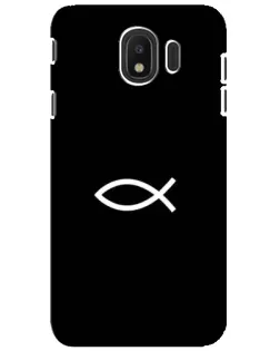 Чехол для Samsung Galaxy J4 2018 (SM-J400F) с картинкой «Символ рыбы Jesus»
