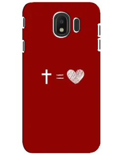 Чехол для Samsung Galaxy J4 2018 (SM-J400F) с картинкой «Уравнение любви»