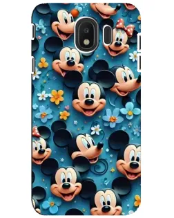 Чехол для Samsung Galaxy J4 2018 (SM-J400F) с картинкой «Паттерн Микки и Минни»