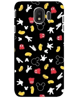Чехол для Samsung Galaxy J4 2018 (SM-J400F) с картинкой «Графический принт лапок»