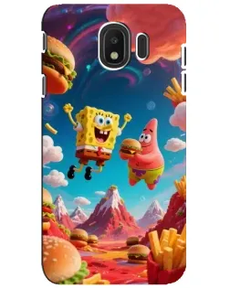 Чехол для Samsung Galaxy J4 2018 (SM-J400F) с картинкой «Космический фастфуд»