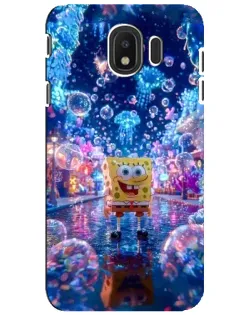 Чехол для Samsung Galaxy J4 2018 (SM-J400F) с картинкой «Неоновый океан»