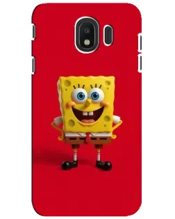 Чехол для Samsung Galaxy J4 2018 (SM-J400F) с картинкой «Спанч Боб на красном»