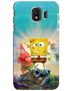 Чехол для Samsung Galaxy J4 2018 (SM-J400F) с картинкой «Спанч Боб победитель»