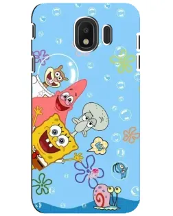 Чехол для Samsung Galaxy J4 2018 (SM-J400F) с картинкой «Веселые пузырьки»