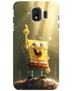 Чехол для Samsung Galaxy J4 2018 (SM-J400F) с картинкой «Сияющий Спанч Боб»