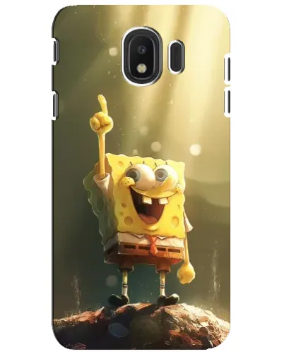 Чехол для Samsung Galaxy J4 2018 (SM-J400F) с картинкой «Сияющий Спанч Боб»