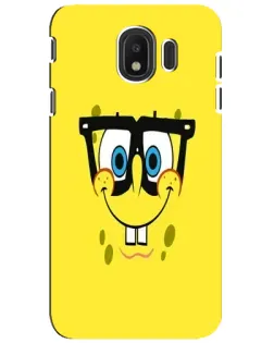 Чехол для Samsung Galaxy J4 2018 (SM-J400F) с картинкой «Минималистичный Спанч Боб»