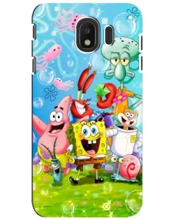 Чехол для Samsung Galaxy J4 2018 (SM-J400F) с картинкой «Губка Боб и друзья»
