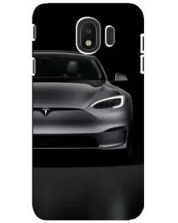 Чехол для Samsung Galaxy J4 2018 (SM-J400F) с картинкой «Tesla Model S Look»