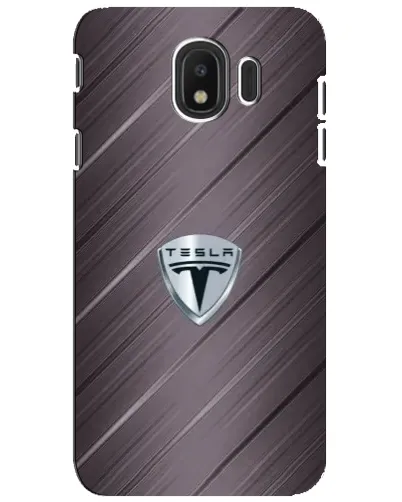 Чехол для Samsung Galaxy J4 2018 (SM-J400F) с картинкой «Металлическая текстура Tesla»