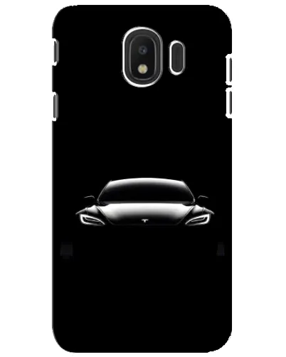 Чехол для Samsung Galaxy J4 2018 (SM-J400F) с картинкой «Фары Tesla Night»