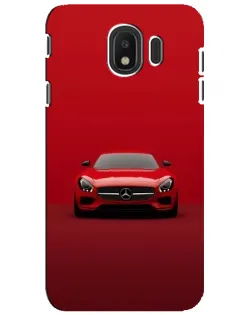 Чехол для Samsung Galaxy J4 2018 (SM-J400F) с картинкой «Красный Mercedes AMG»