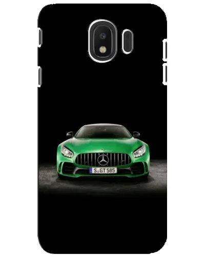 Чехол для Samsung Galaxy J4 2018 (SM-J400F) с картинкой «Mercedes — неоновый лого»