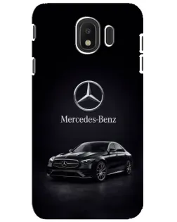Чехол для Samsung Galaxy J4 2018 (SM-J400F) с картинкой «Mercedes — решетка радиатора»