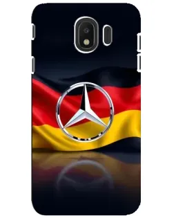 Чехол для Samsung Galaxy J4 2018 (SM-J400F) с картинкой «Mercedes — флаг Германии»