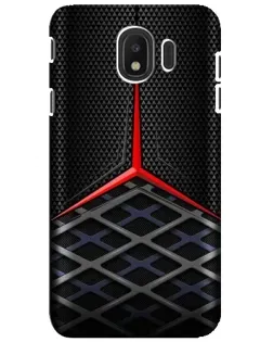 Чехол для Samsung Galaxy J4 2018 (SM-J400F) с картинкой «Mercedes Carbon Grid»